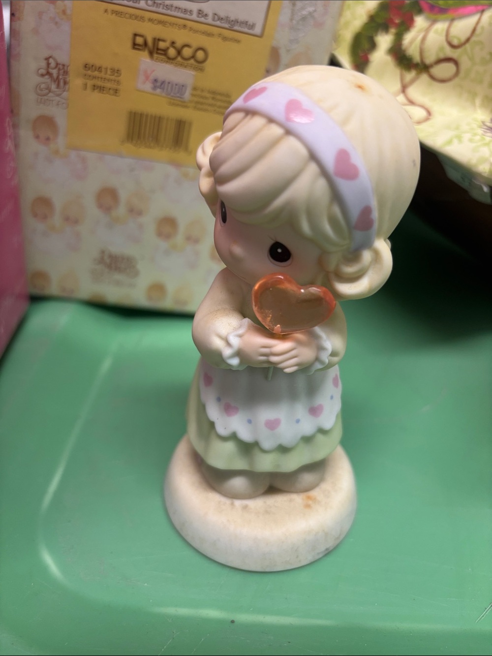 Vintage precious moments you have the sweetest heart no box